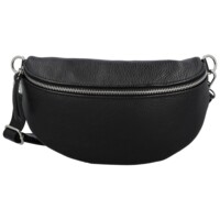 Dámská kožená ledvinka černá - Delami Vera Pelle Gianni