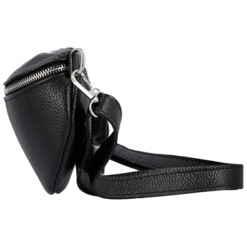 Dámská kožená ledvinka černá - Delami Vera Pelle Gianni