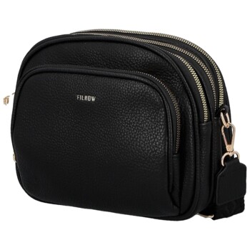 Dámská crossbody kabelka černá - Firenze Annika
