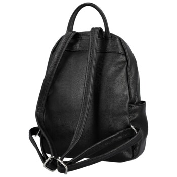 Dámský kožený batoh černý - Delami Vera Pelle Naoto