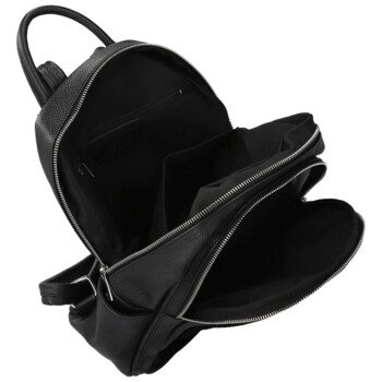 Dámský kožený batoh černý - Delami Vera Pelle Naoto