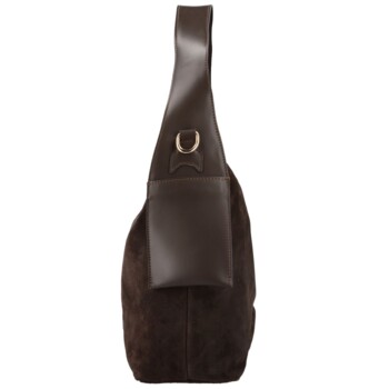 Dámská kabelka na rameno tmavě hnědá - Delami Vera Pelle Mimmi