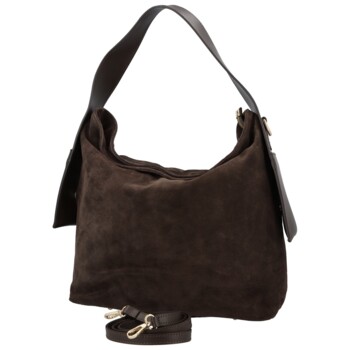 Dámská kabelka na rameno tmavě hnědá - Delami Vera Pelle Mimmi