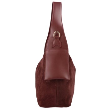 Dámská kabelka na rameno vínová - Delami Vera Pelle Mimmi