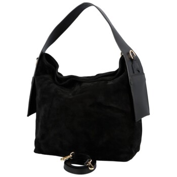 Dámská kabelka na rameno černá - Delami Vera Pelle Mimmi