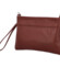 Dámská kožená crossbody kabelka vínová - Delami Vera Pelle Denica