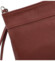 Dámská kožená crossbody kabelka vínová - Delami Vera Pelle Denica