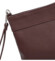 Dámská kožená crossbody kabelka tmavě vínová - Delami Vera Pelle Denica