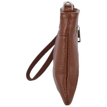 Dámská kožená crossbody kabelka hnědá - Delami Vera Pelle Denica