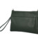 Dámská kožená crossbody kabelka tmavě zelená - Delami Vera Pelle Denica