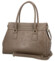 Dámská kožená kabelka do ruky taupe - Delami Vera Pelle Arjana