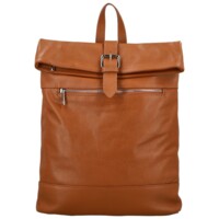 Dámský kožený batoh koňakový - Delami Vera Pelle Jorge