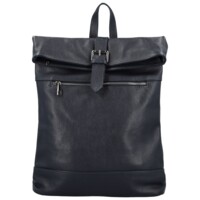 Dámský kožený batoh tmavě modrý - Delami Vera Pelle Jorge