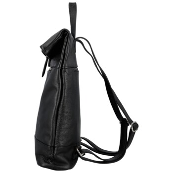 Dámský kožený batoh černý - Delami Vera Pelle Jorge