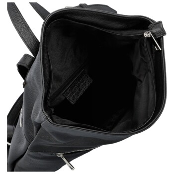 Dámský kožený batoh černý - Delami Vera Pelle Jorge