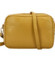 Dámská kožená crossbody kabelka žlutá - Delami Vera Pelle Maevis