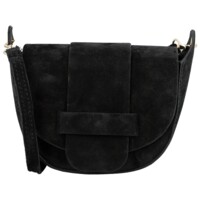 Dámská kožená crossbody kabelka černá - Delami Vera Pelle Ylla