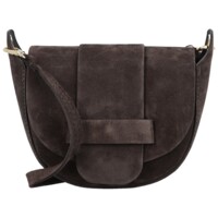 Dámská kožená crossbody kabelka tmavě hnědá - Delami Vera Pelle Ylla