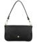 Dámská kožená kabelka na rameno černá - Delami Vera Pelle Aksely