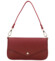 Dámská kožená kabelka na rameno tmavě červená - Delami Vera Pelle Aksely