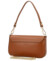 Dámská kožená kabelka na rameno koňaková - Delami Vera Pelle Aksely