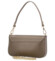 Dámská kožená kabelka na rameno taupe - Delami Vera Pelle Aksely