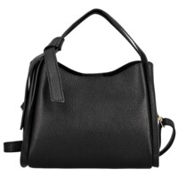 Dámská kožená kabelka do ruky černá - Delami Vera Pelle Mija