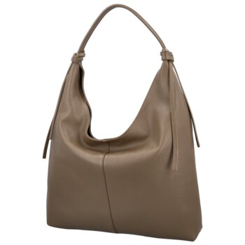 Dámská kabelka na rameno taupe - Delami Vera Pelle Lionela