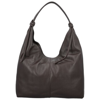 Dámská kabelka na rameno tmavě hnědá - Delami Vera Pelle Lionela