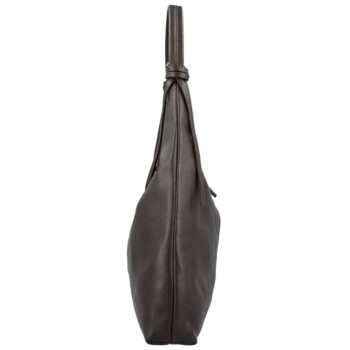 Dámská kabelka na rameno tmavě hnědá - Delami Vera Pelle Lionela