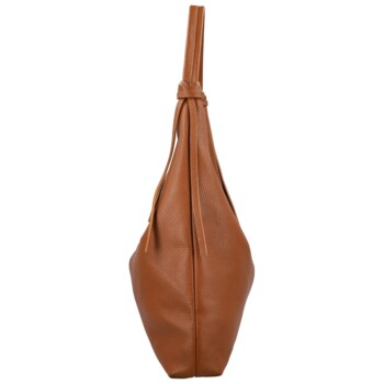 Dámská kabelka na rameno koňaková - Delami Vera Pelle Lionela