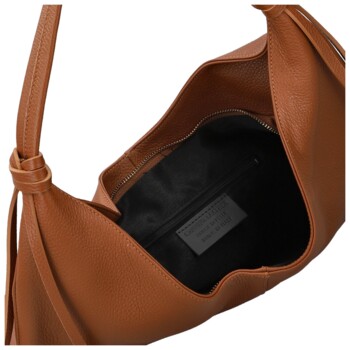 Dámská kabelka na rameno koňaková - Delami Vera Pelle Lionela