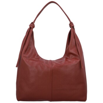 Dámská kabelka na rameno tmavě červená - Delami Vera Pelle Lionela