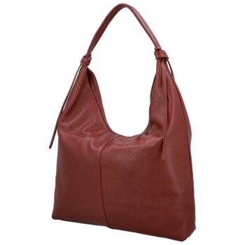 Dámská kabelka na rameno tmavě červená - Delami Vera Pelle Lionela