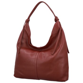 Dámská kabelka na rameno tmavě červená - Delami Vera Pelle Lionela