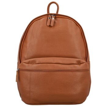 Dámský kožený batoh koňakový - Delami Vera Pelle Archie