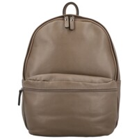 Dámský kožený batoh taupe - Delami Vera Pelle Archie