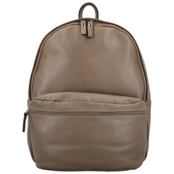 Dámský kožený batoh taupe - Delami Vera Pelle Archie