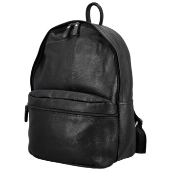 Dámský kožený batoh černý - Delami Vera Pelle Archie