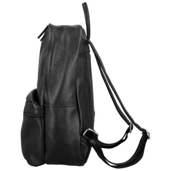 Dámský kožený batoh černý - Delami Vera Pelle Archie