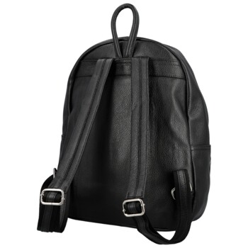 Dámský kožený batoh černý - Delami Vera Pelle Archie