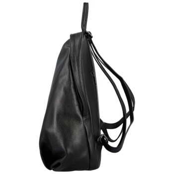 Dámský kožený batoh černý - Delami Vera Pelle Ricardo