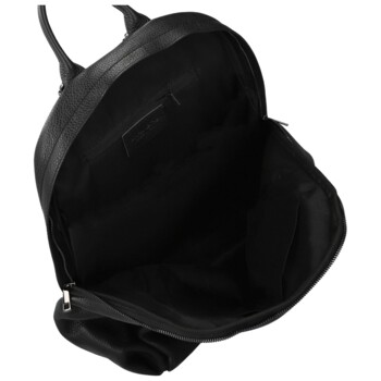 Dámský kožený batoh černý - Delami Vera Pelle Ricardo