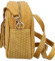 Dámská kožená crossbody kabelka žlutá - Delami Vera Pelle Teresia