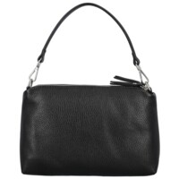 Dámská kožená kabelka na rameno černá - Delami Vera Pelle Sussan