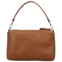 Dámská kožená kabelka na rameno koňaková - Delami Vera Pelle Sussan