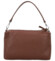 Dámská kožená kabelka na rameno tmavě hnědá - Delami Vera Pelle Sussan