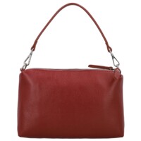Dámská kožená kabelka na rameno tmavě červená - Delami Vera Pelle Sussan