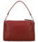 Dámská kožená kabelka na rameno tmavě červená - Delami Vera Pelle Sussan