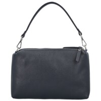 Dámská kožená kabelka na rameno tmavě modrá - Delami Vera Pelle Sussan